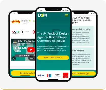 D2M Product Design — Tablet view
