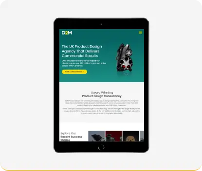 D2M Product Design — Mobile view