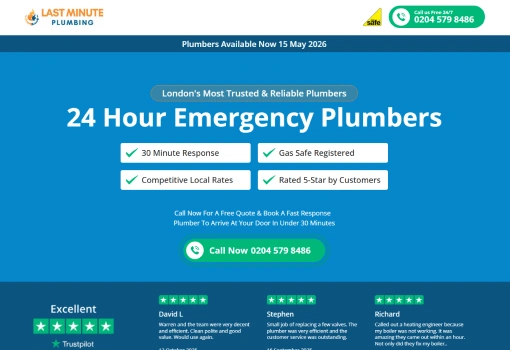 Last Minute Plumbing | Case Study
